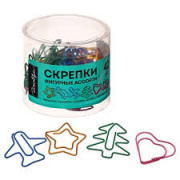 Скрепка 28 мм  ( 42 шт.) "Глобус" (Фигурные) С28-45ФА/1